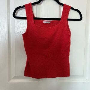 80s Vintage Red Sleeveless Top